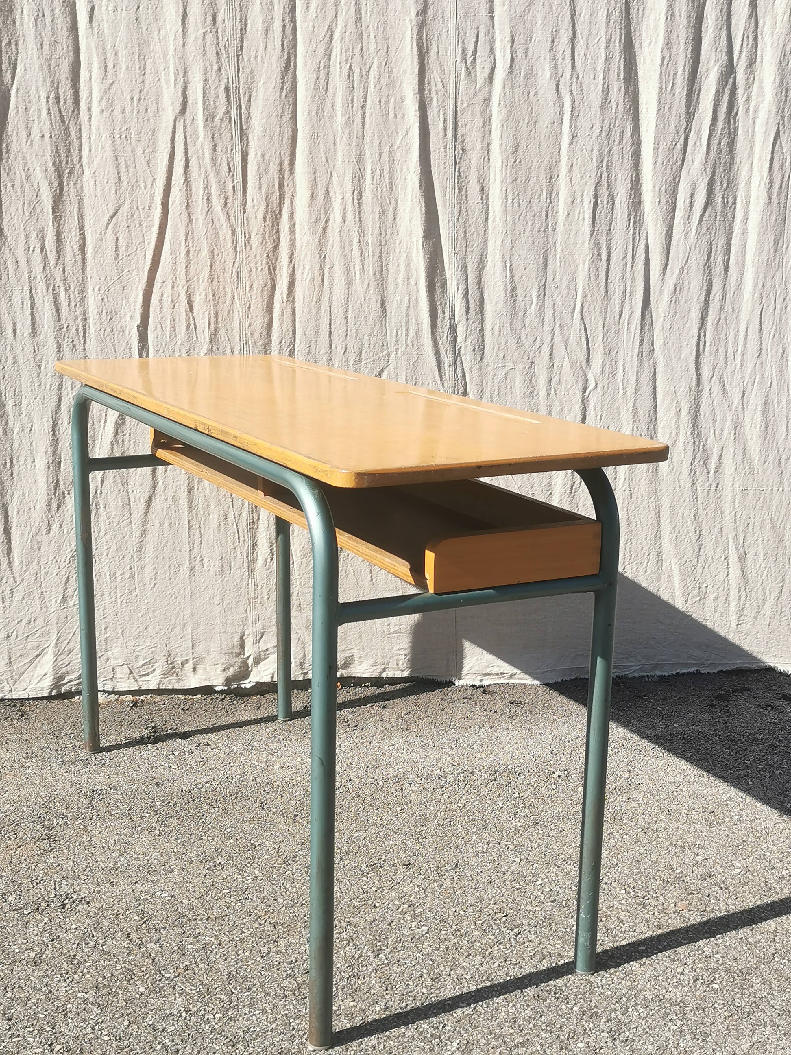 Vintage 2-seater desk "delagrave"