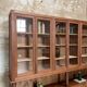 Solid wood display cabinet.