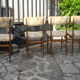 4 Italian Consorzio Sedie Friuli chairs 1960