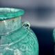 Pair of turquoise glazed stoneware vases, China, late 19th century.