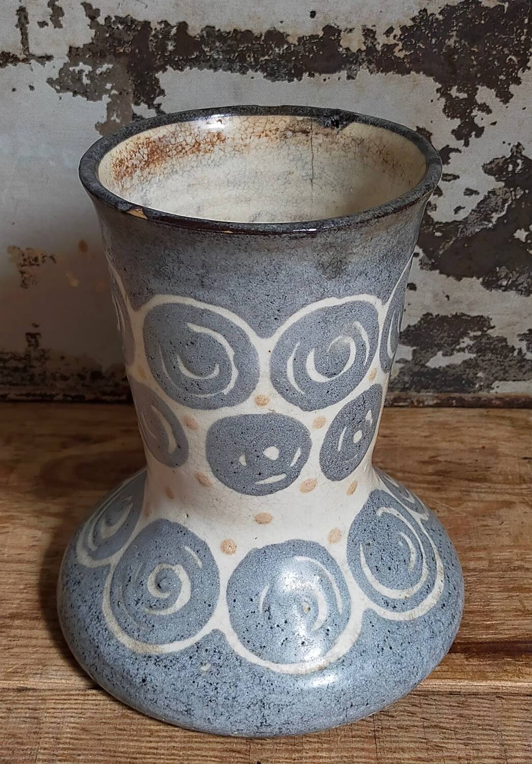 Elchinger fils Art Deco ceramic vase