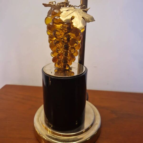 Lampe ''Raisin Ambre'' années 80's