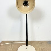 Beige industrial gooseneck table lamp, 1960s