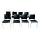 Lot de Chaise Sand 447 cuir noir Desalto