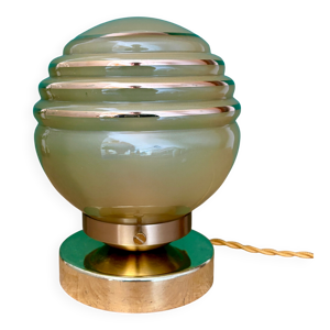 Lampe à poser globe - jaune