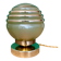 Vintage yellow and gold glass globe table lamp