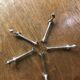 Set of five vintage basset hound knife holders