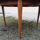 Round table teak scandinavian style 1970
