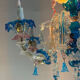 Lustre vénitien Rezzonico en verre de Murano multicolore, vers 1920