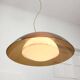 Lampe Space Age en forme d'ovni marron rare de Guzzini, années 1970