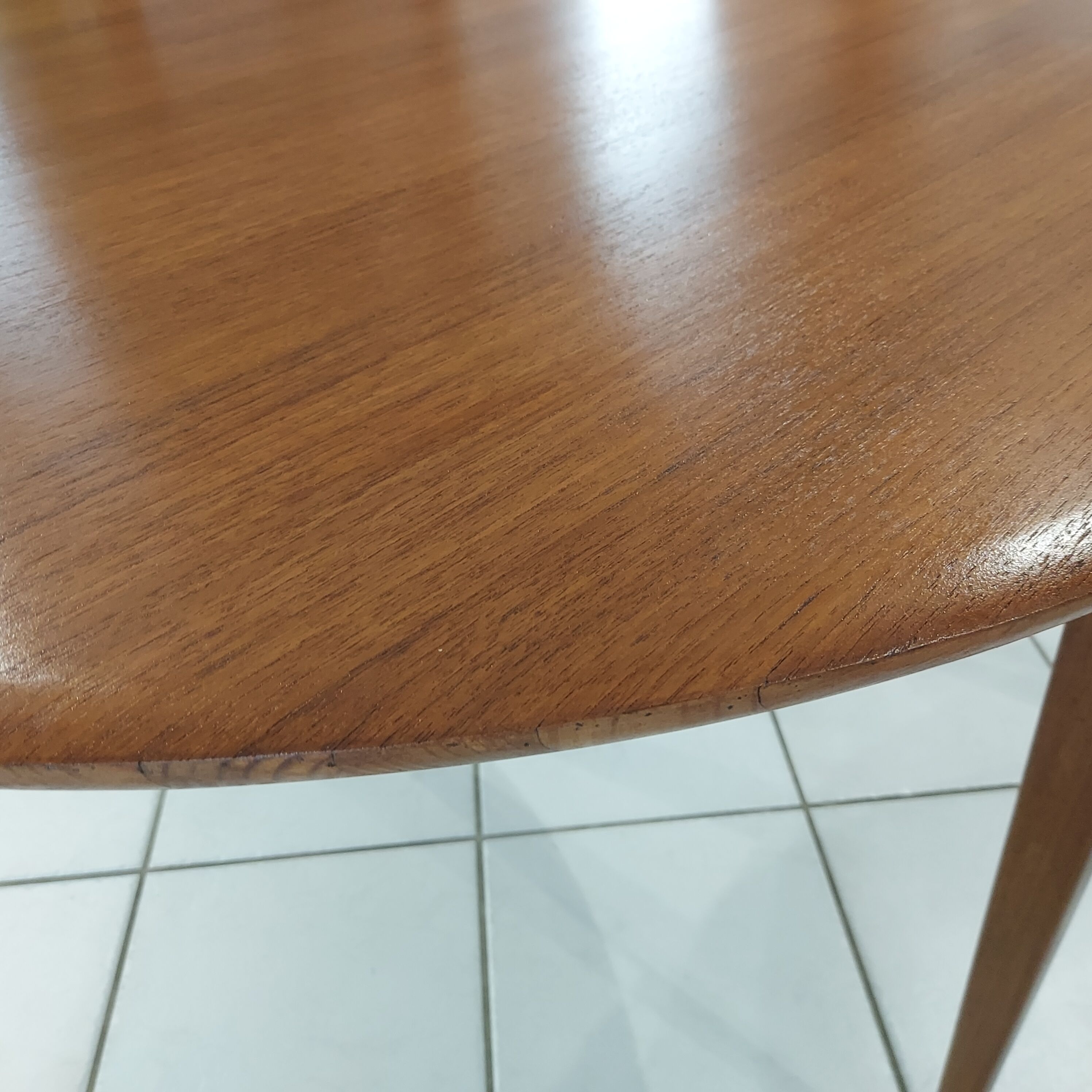 Scandinavian extendable table vintage teak 1960s