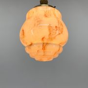 Art Deco Marble Glass Pendant Lignt on Original Rope