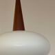 Vintage suspension light in opaline by Louis Kalff for Philips from 1968.