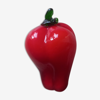 Murano red glass pepper