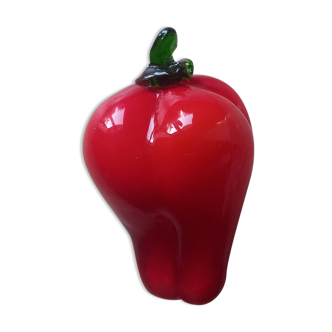 Murano red glass pepper