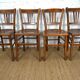 Ensemble de 4 chaises de bistrot vintage dépareillées