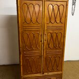 Parisian bamboo and rattan wardrobe