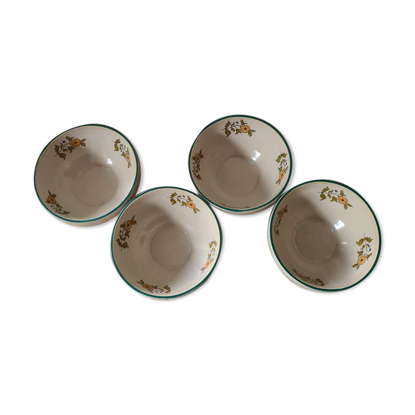 Digoin enamelled stoneware bowls