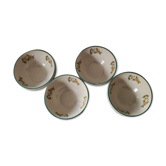 Digoin enamelled stoneware bowls