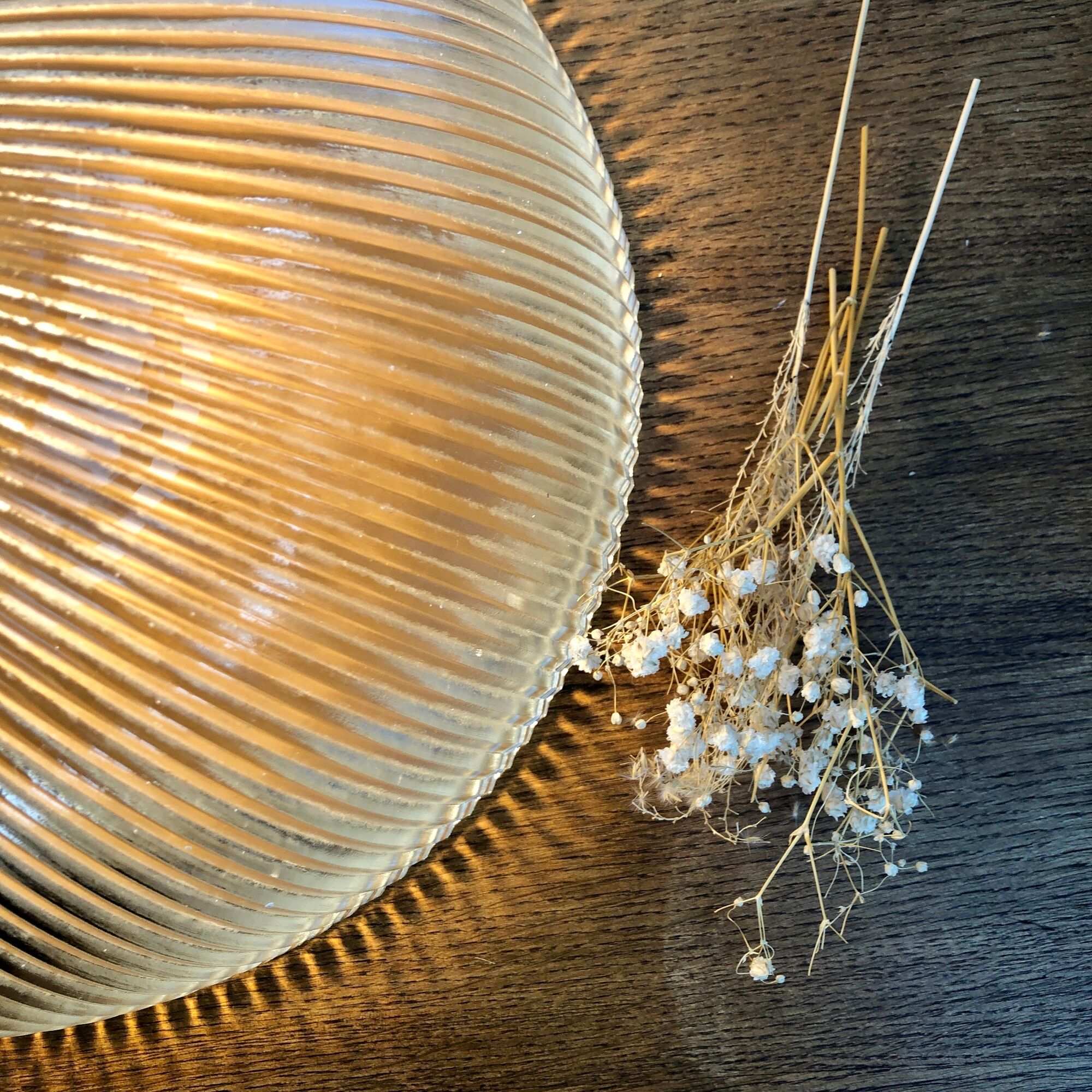 Vintage Holophane glass lampshade