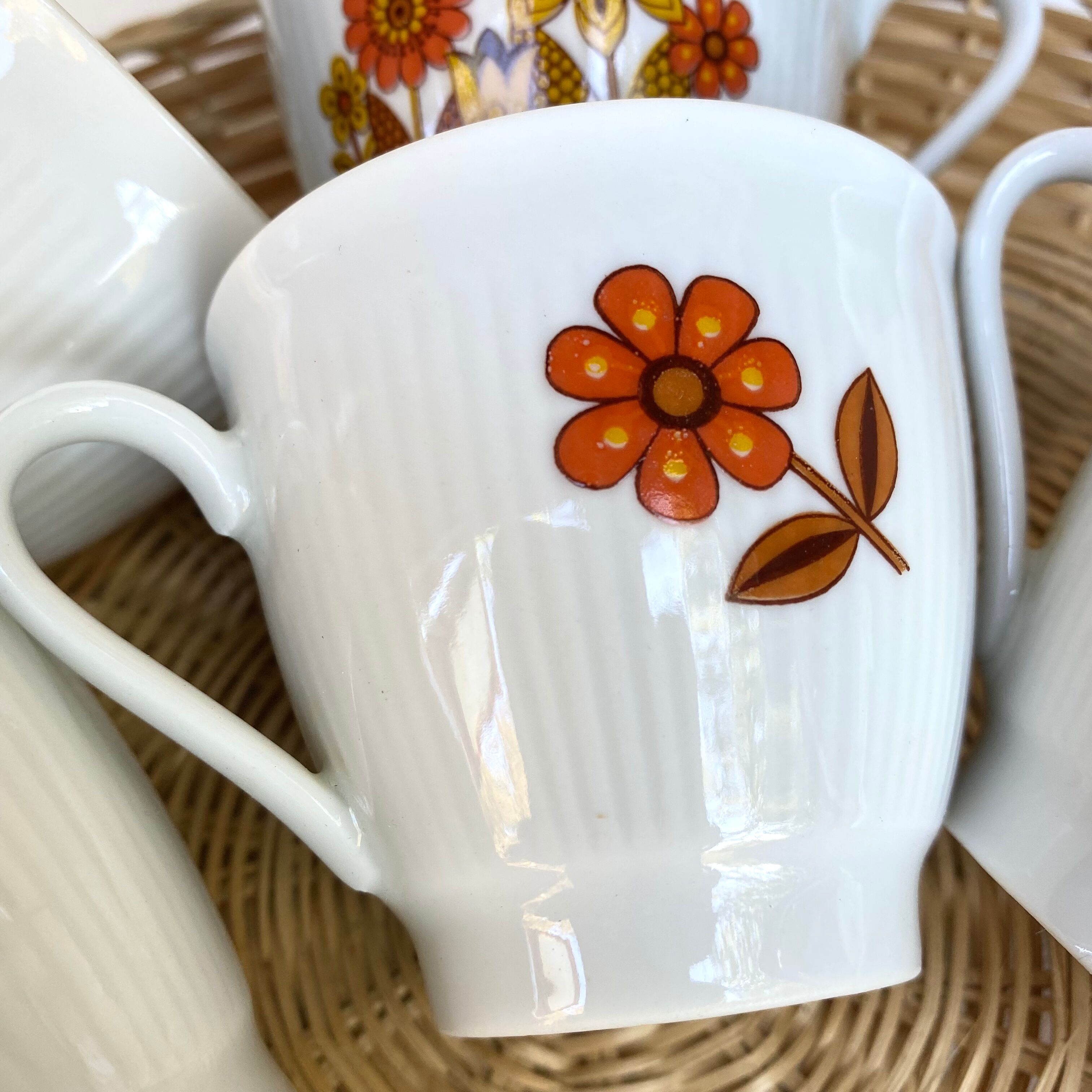 Vintage porcelain coffee cups