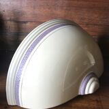 Pair of enamelled ceramic wall light