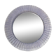 Acrylic Ice Wave Round Wall Mirror Italian 1970s Post-Modern 1980s Bathroom