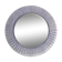 Acrylic Ice Wave Round Wall Mirror Italian 1970s Post-Modern 1980s Bathroom