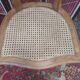 Louis XVI style medallion chairs, canned seat and back