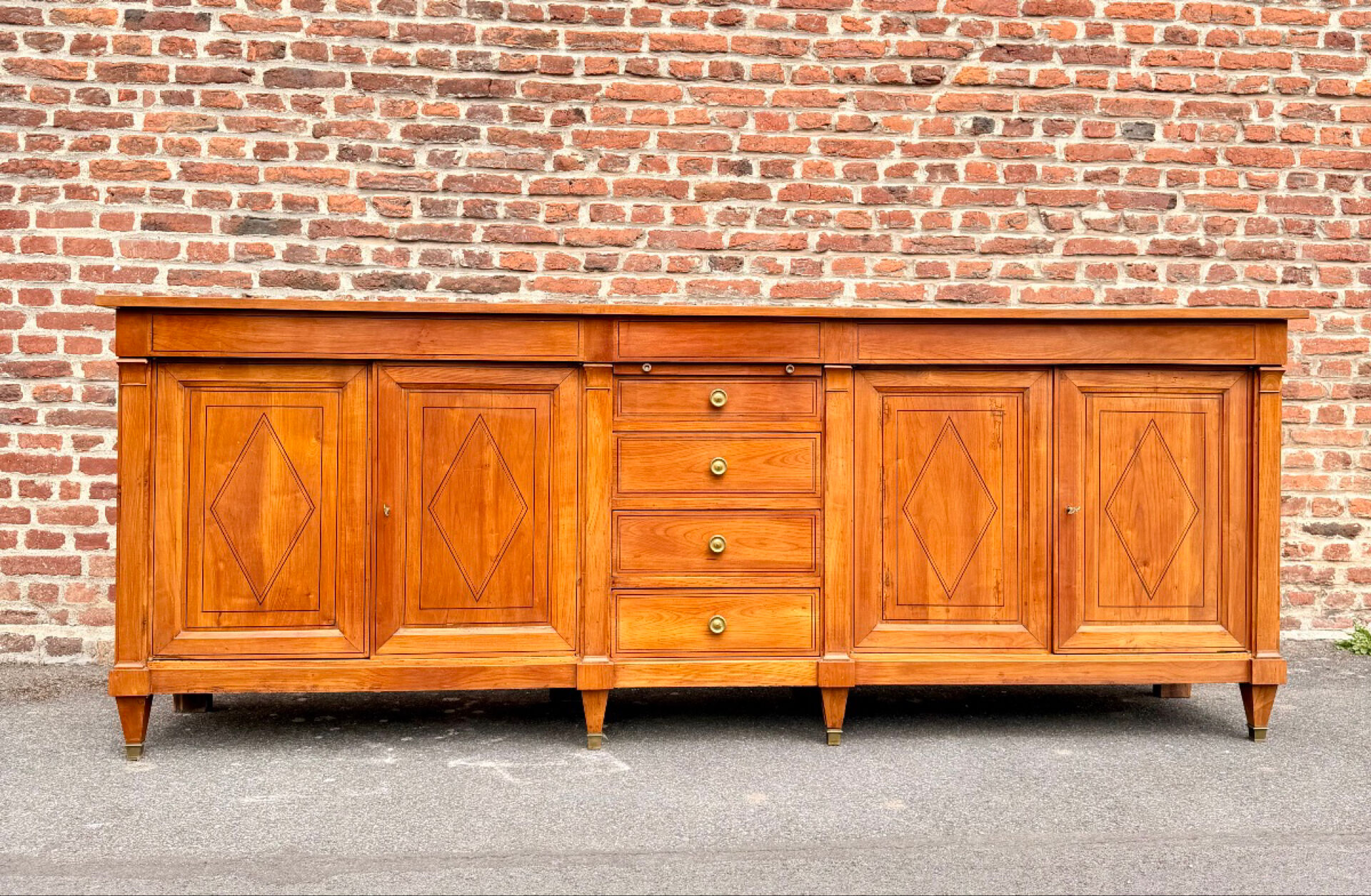 Directoire enfilade in beech 19th century