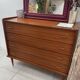Commode vintage 4 tiroirs pieds compas simmob (années 1960/1970)