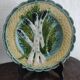 Asparagus plate - Faience Barbotine - XIX century - Salins