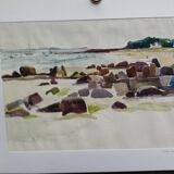 Watercolour by Michel Roubille, Carnac 1978.