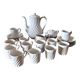 Haviland Torse Blanc porcelain, 12 cups and accessories. Limoges