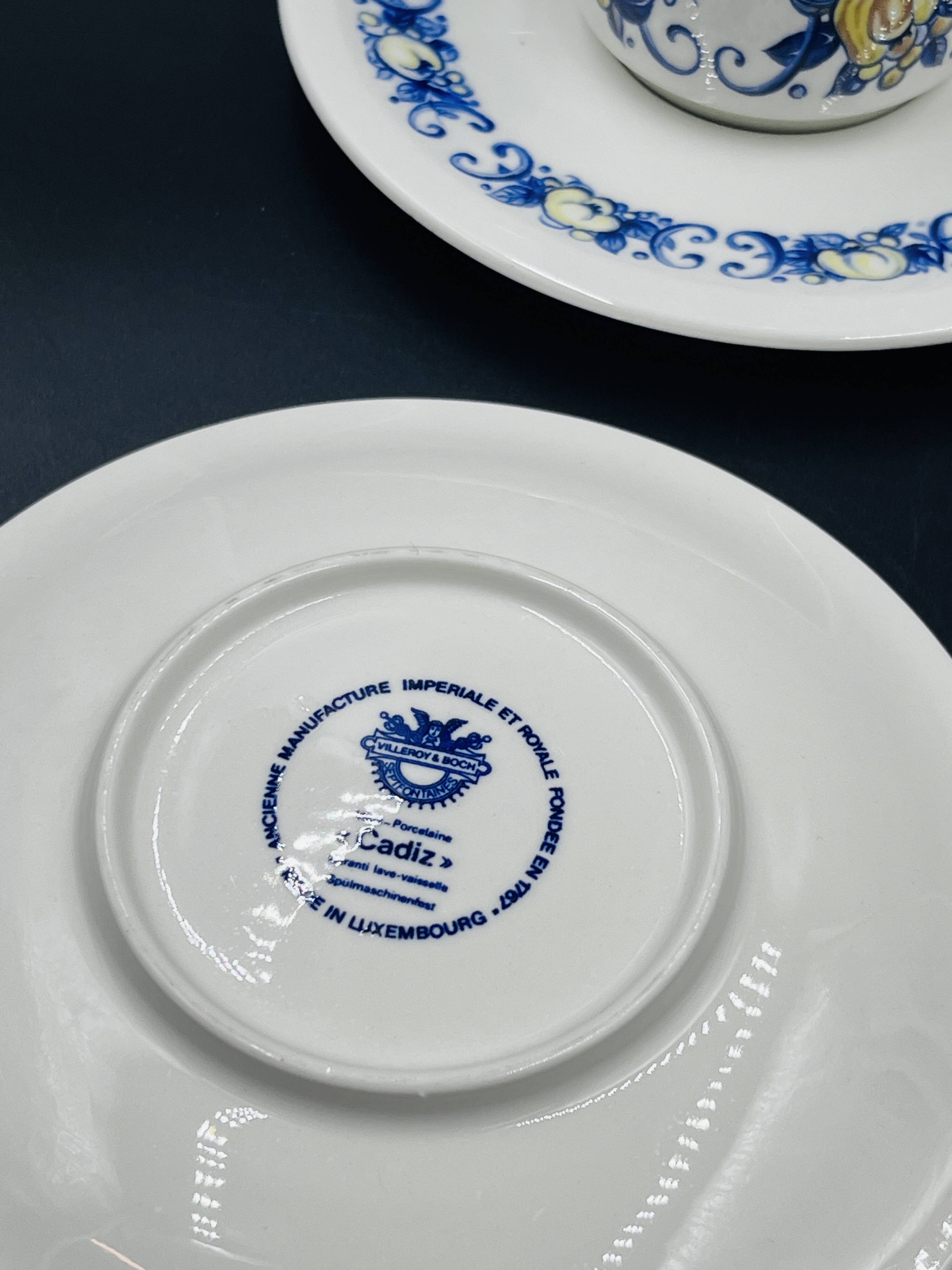 Set of 6 espresso cups and 6 saucers Villeroy & Boch – Cadiz model