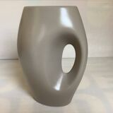 Grey ceramic vase design