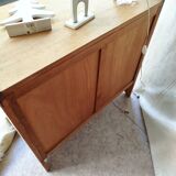 Commode rotin vintage authentique