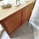 Commode rotin vintage authentique
