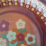 Assiette creuse fleurs tulowice vintage