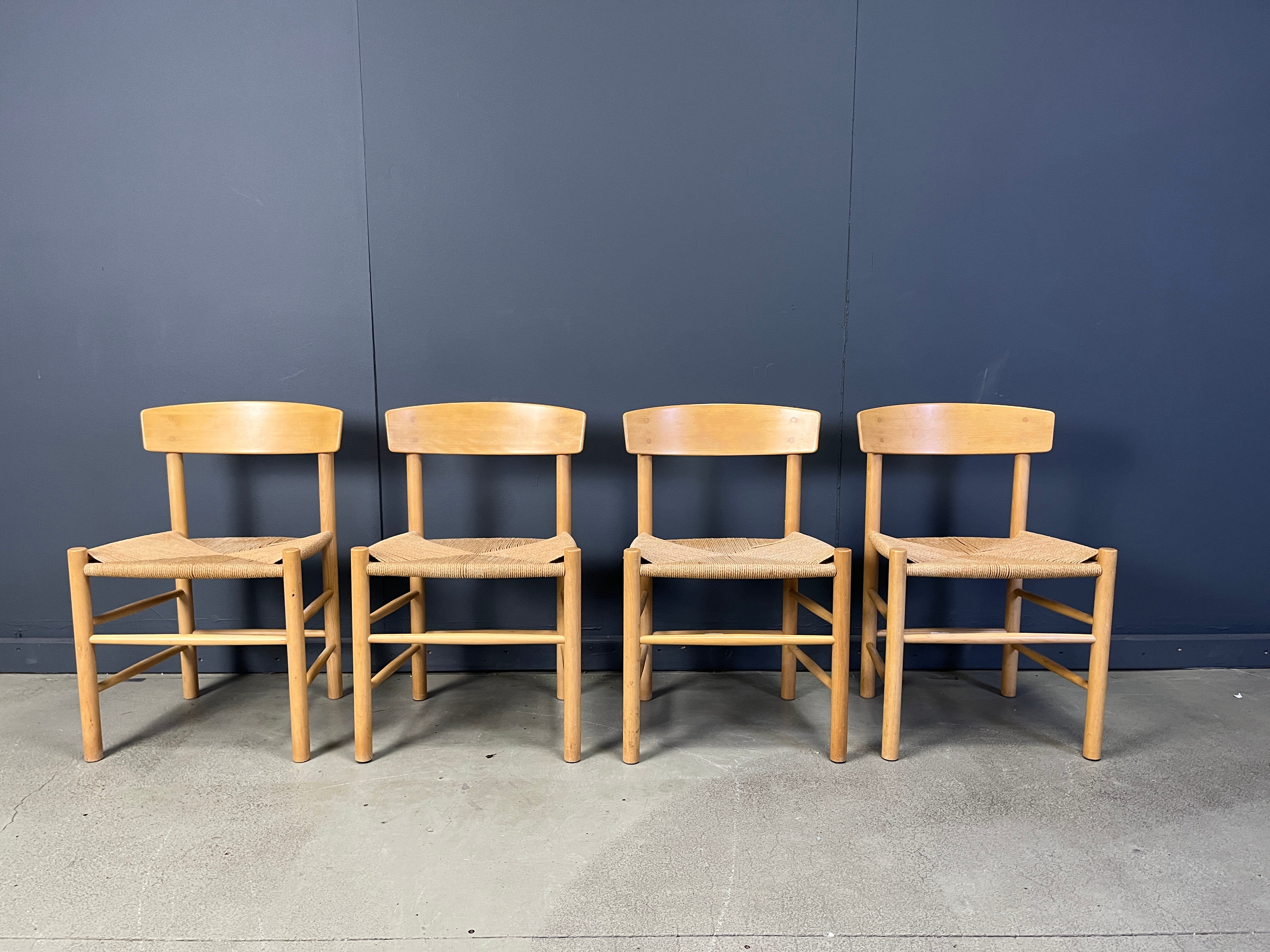 Fredericia J39 Mogensen chairs, set of 4 - 1980s