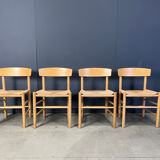 Fredericia J39 Mogensen chairs, set of 4 - 1980s