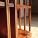 English-style revolving library - Green leather gilded shelf