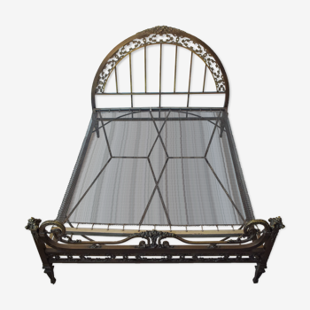 Exceptional decorative brass bed frame