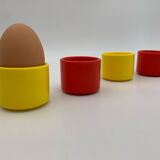4 vintage egg cups, Sitap France, 1970s