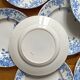12 small flat plates "Campanule" Saint Amand and Hamage