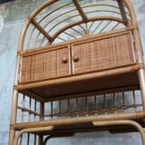 Vintage rattan shelf