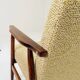 Vintage Nebula green boucle armchair 1970