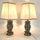 Pair of silver owl lamps by Loevsky & Loevsky, 1960s