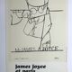 Affiche originale de Valerio Adami, James Joyce et Paris / BPI, 1975