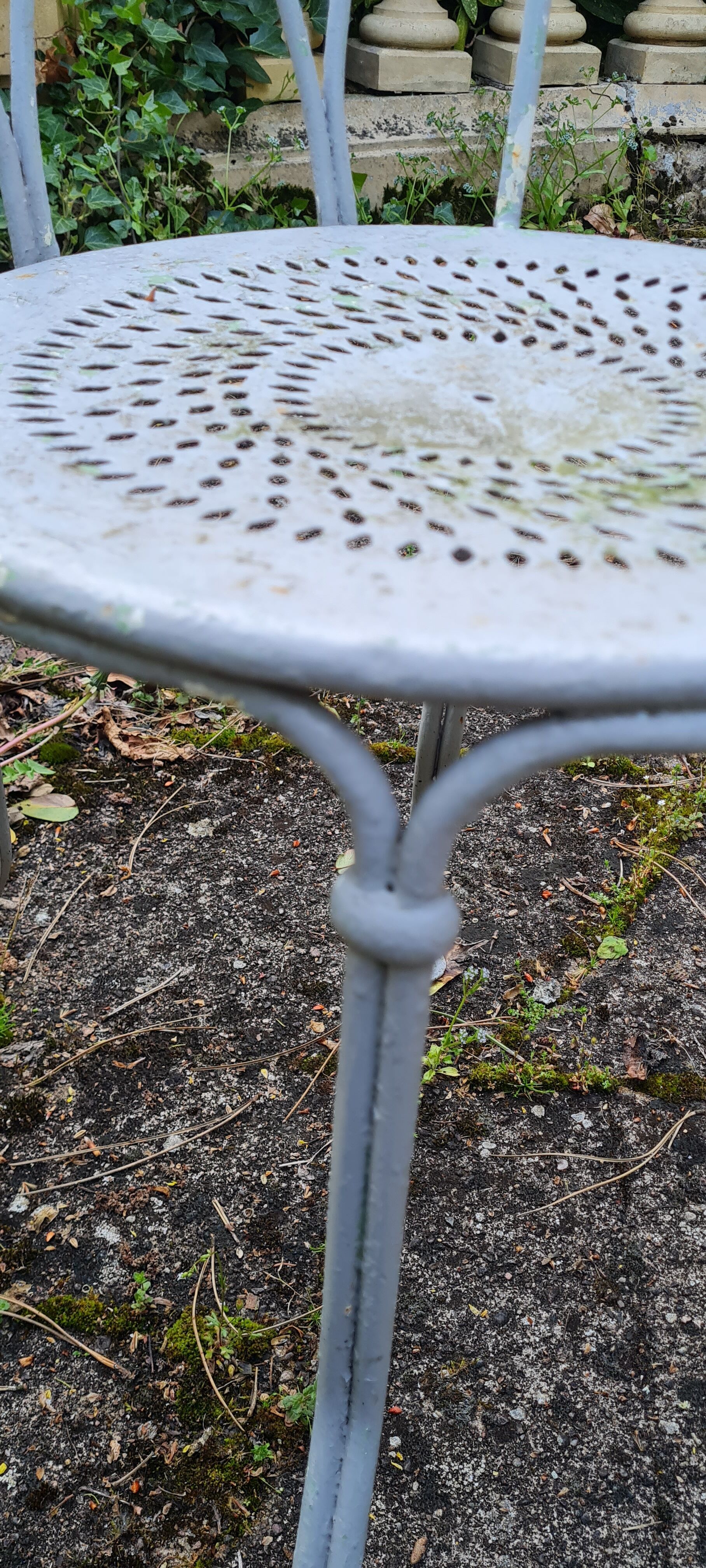 Wrought iron garden furniture